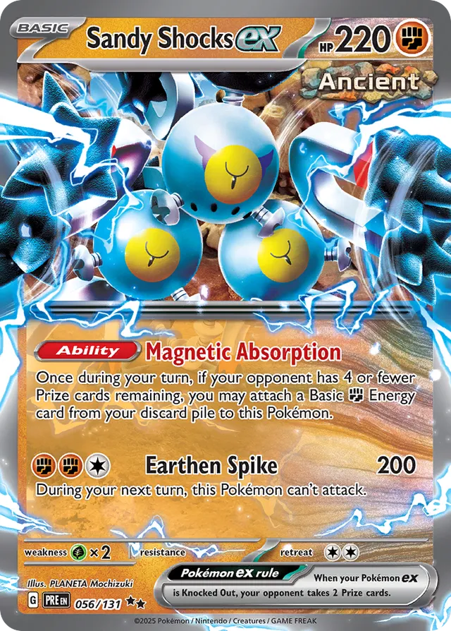 Sandy Shocksex Prismatic Evolutions 056/131 Double Rare