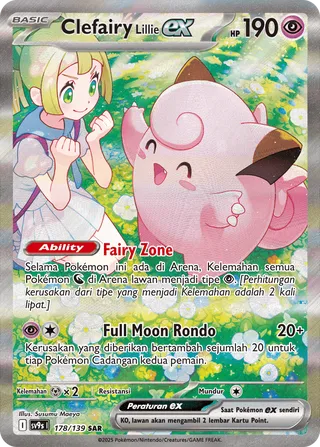 Lillie's Clefairy ex (Bonds of Destiny 178/139)