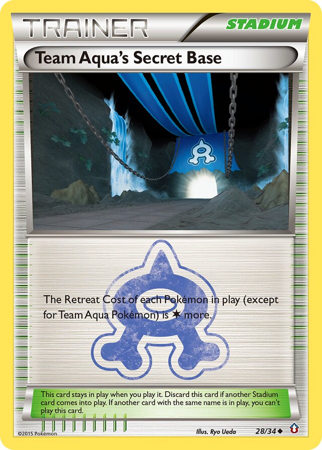Team Aqua's Secret Base Double Crisis 28/34 Uncommon