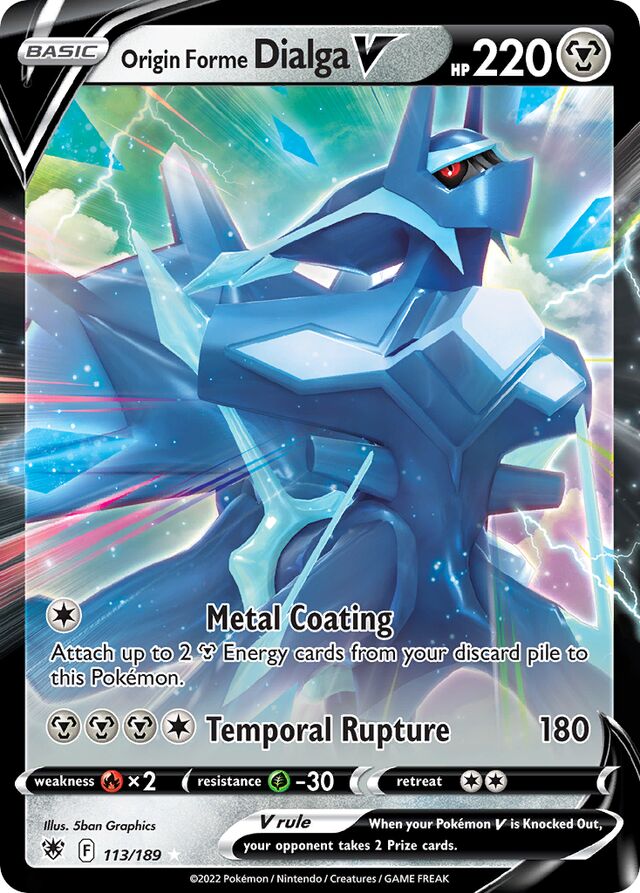 113/189 Origin Forme DialgaV ASR Ultra-Rare Rare