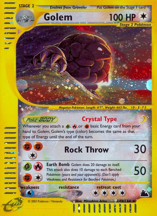 148/144 Golem SK Rare Holo