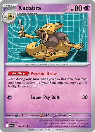 055/132 Kadabra MEG Uncommon