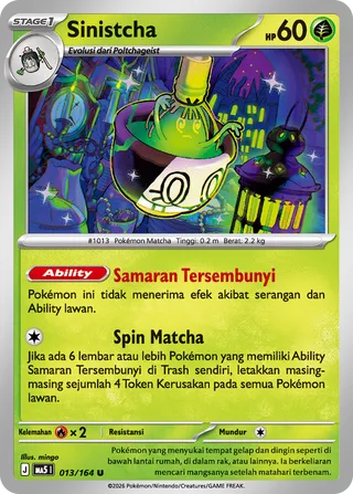 Sinistcha (Shadowy Threats 013/164)