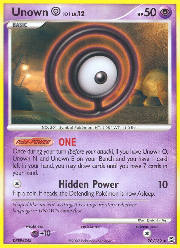 Unown O (Secret Wonders 70/132) – TCG Collector