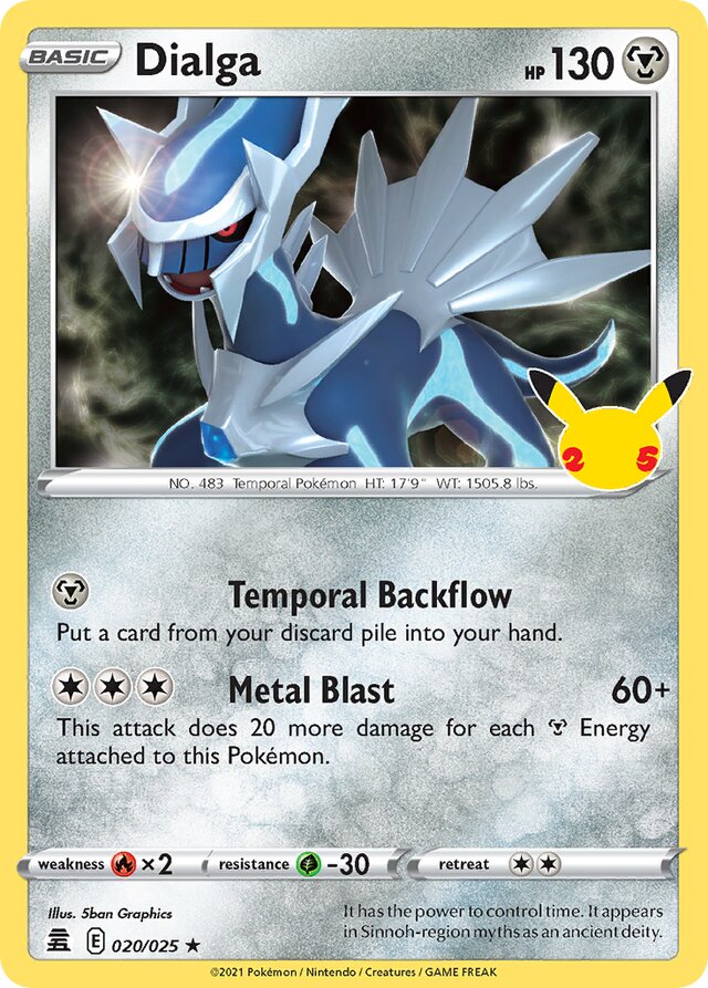 Dialga Celebrations 020/025 Rare