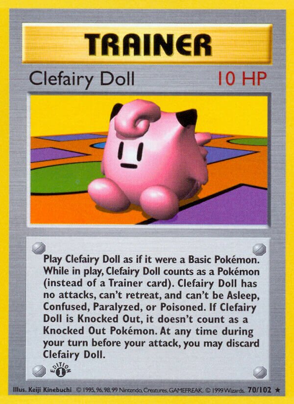 Clefairy Doll Base 70/102 Rare