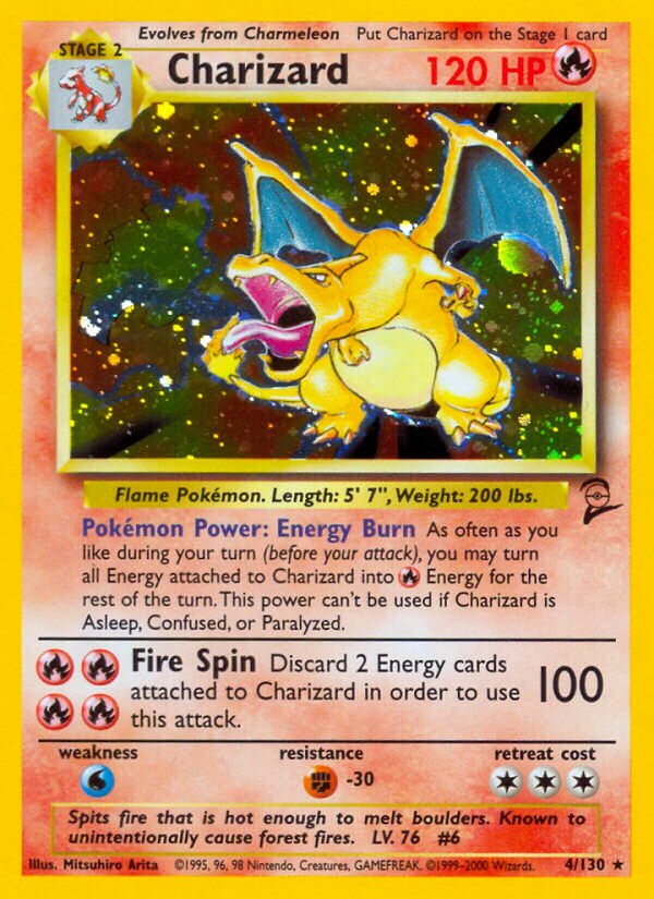 Charizard Base 2 4/130 Rare Holo