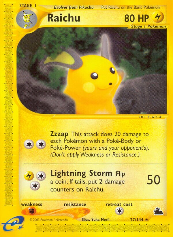 27/144 Raichu SK Rare