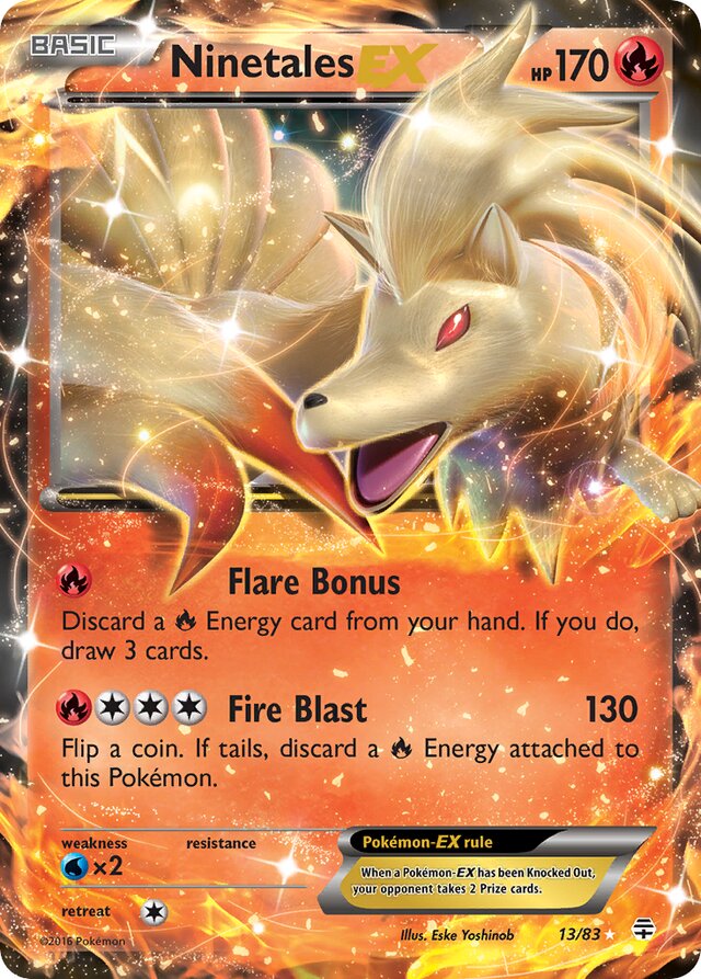 NinetalesEX Generations 13/83 Ultra-Rare Rare