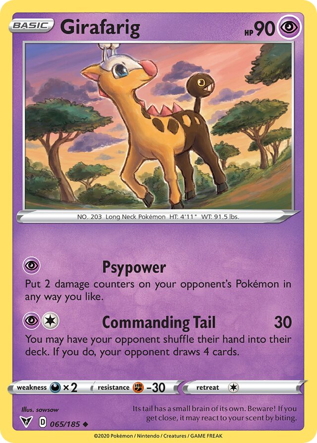 065/185 Girafarig VIV Uncommon