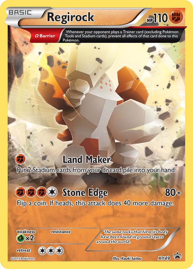 Regirock XY Black Star Promos XY49 PROMO