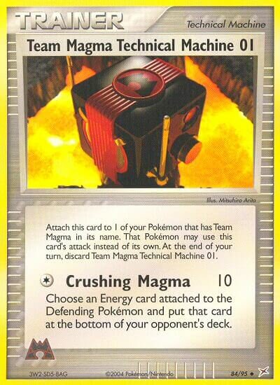 84/95 Team Magma Technical Machine 01 MA Uncommon
