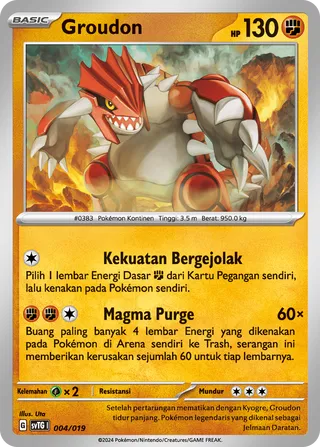Groudon (Terastal Garchomp ex Tactics Deck 004/019)