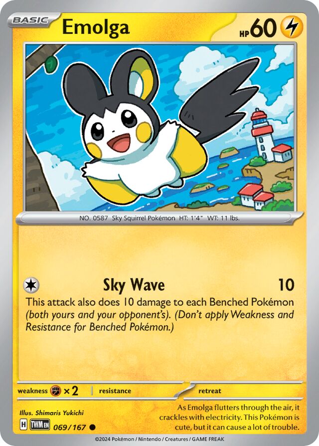 Emolga Twilight Masquerade 069/167 Common