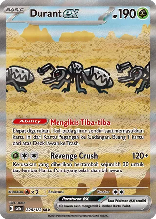 Durant ex (Stellar Lightning 228/182)