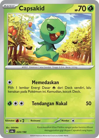 Capsakid (Shiny Treasure ex 020/190)