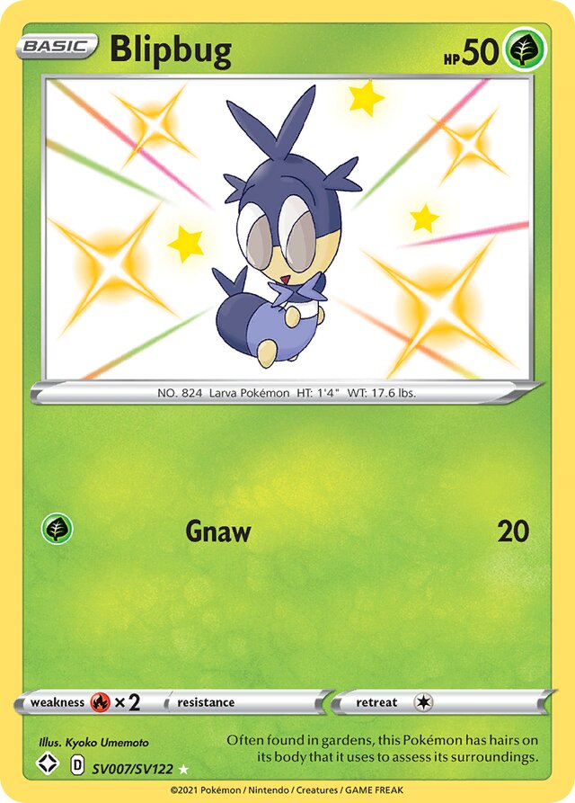 Blipbug Shining Fates SV007/SV122 Rare Shiny