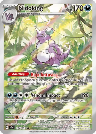 Nidoking (Pokémon Card 151 174/165)
