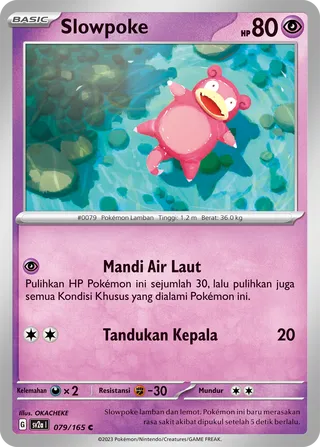 Slowpoke (Pokémon Card 151 079/165)
