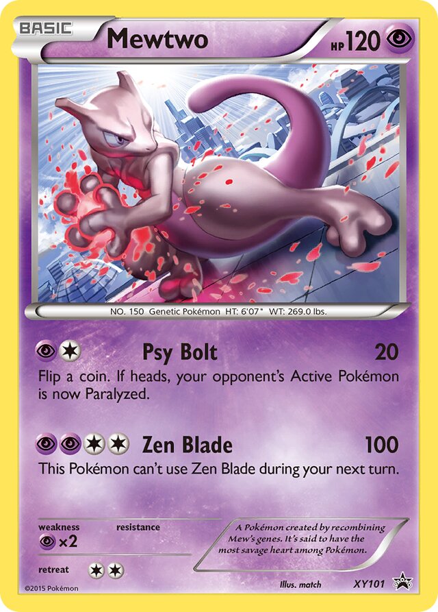 Mewtwo XY Black Star Promos XY101 PROMO