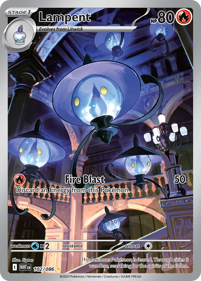 102/086 Lampent WHT Illustration Rare