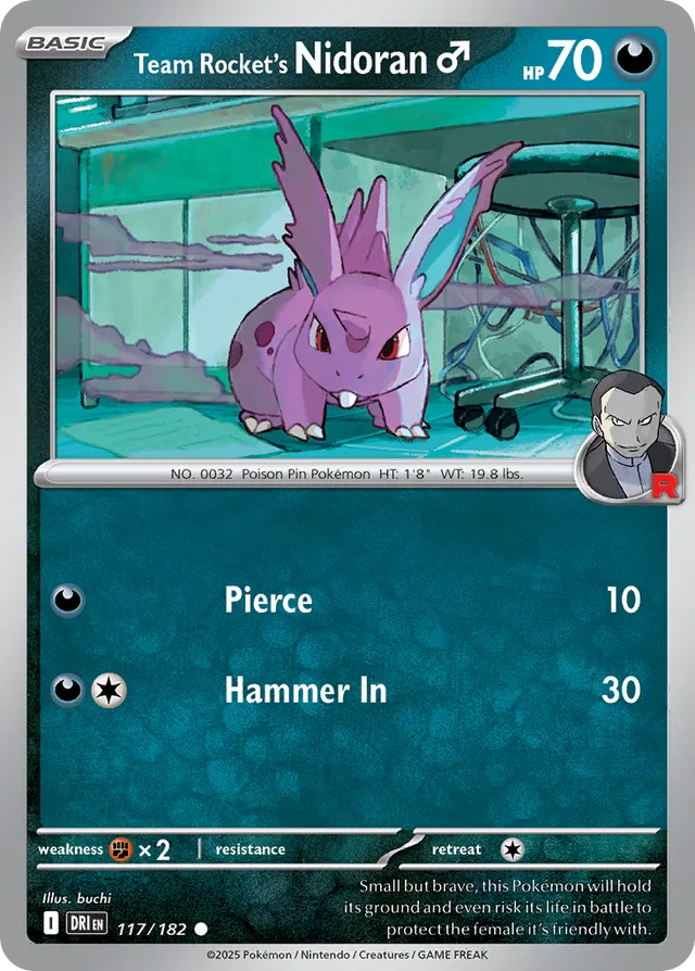 Team Rocket's Nidoran♂ Destined Rivals 117/182 Common