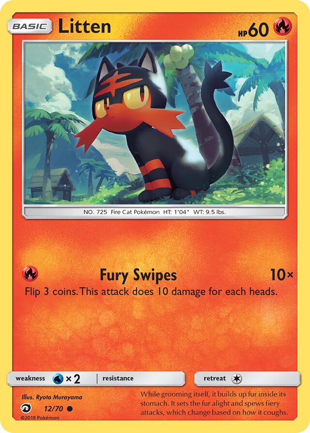 Litten Dragon Majesty 12/70 Common