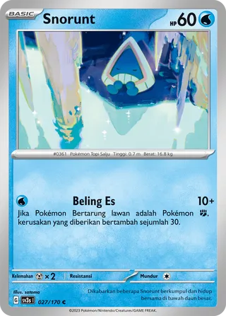 Snorunt (Black Shine 027/170)