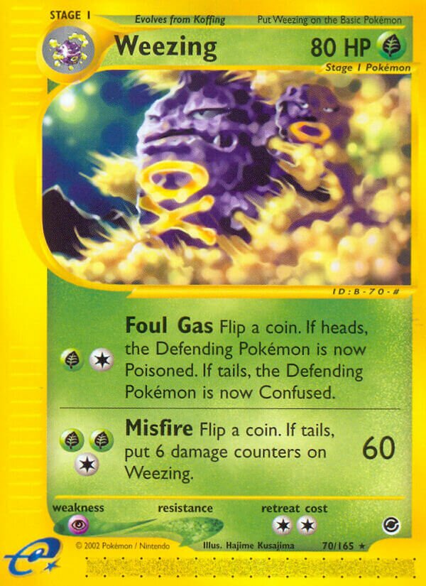 70/165 Weezing EX Rare