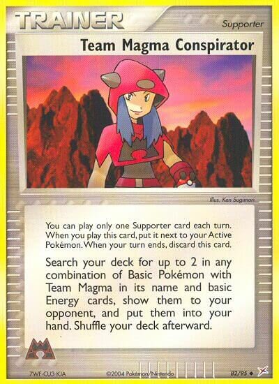 82/95 Team Magma Conspirator MA Uncommon
