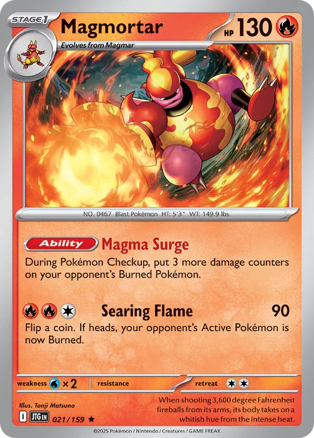 Magmortar Journey Together 021/159 Rare