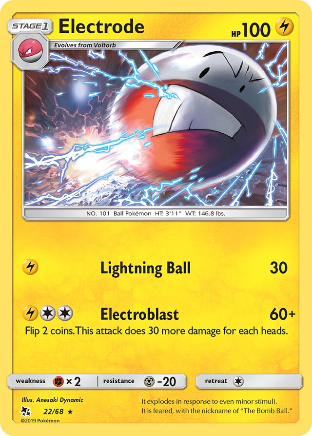 Electrode Hidden Fates 22/68 Rare