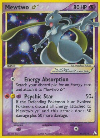 Mewtwo ☆ (EX Holon Phantoms 103/110)