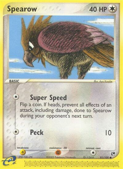 81/100 Spearow SS Common