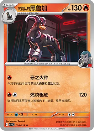 Team Rocket's Houndoom (Chasing Glory 034/222)