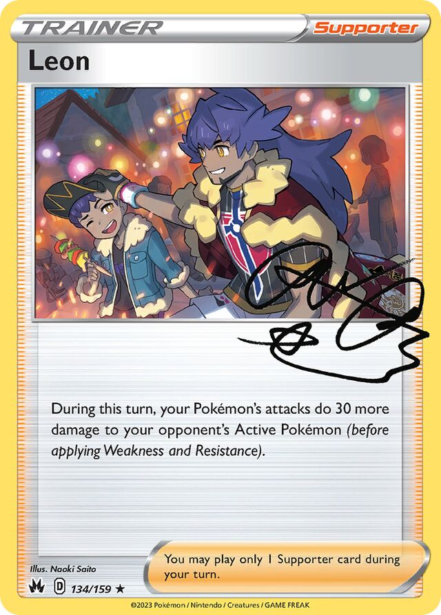 Leon Crown Zenith 134/159 Rare Holo