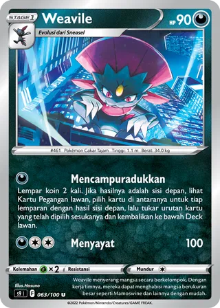 Weavile (Star Birth 063/100)