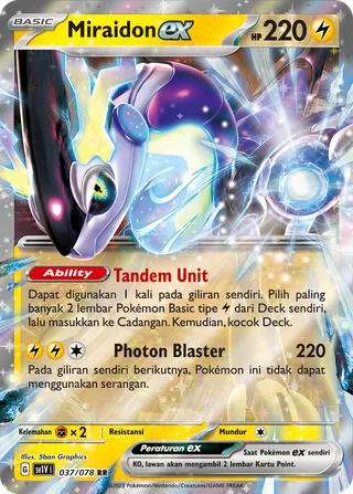 Miraidon ex (Violet ex 037/078)