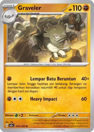 Graveler (Pokémon Card 151 075/165)