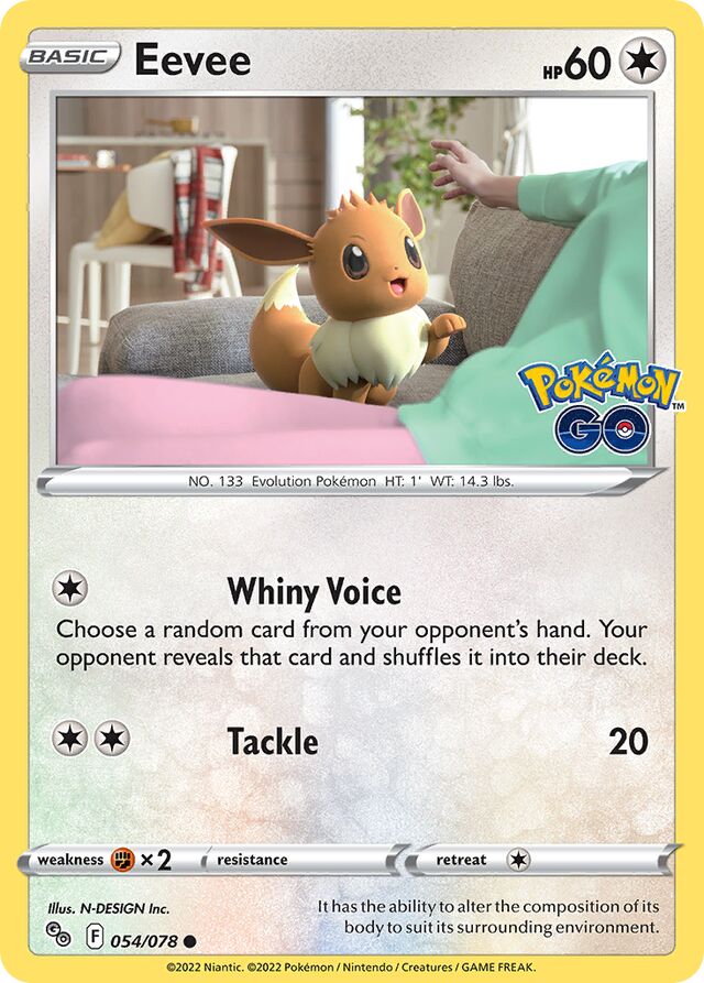 Eevee Pokémon GO 054/078 Common