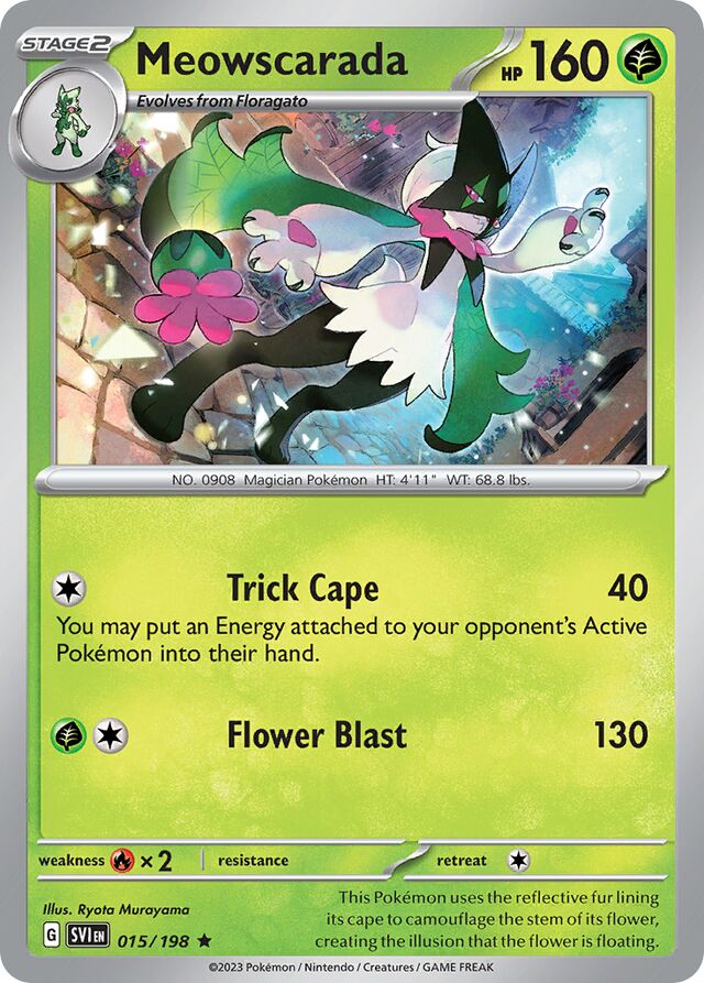Meowscarada Scarlet & Violet 015/198 Rare
