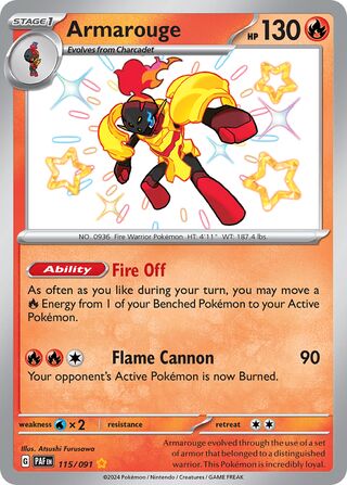 Armarouge (Paldean Fates 115/091)