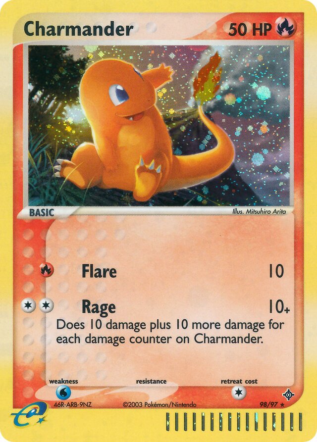 98/97 Charmander DR Rare Secret