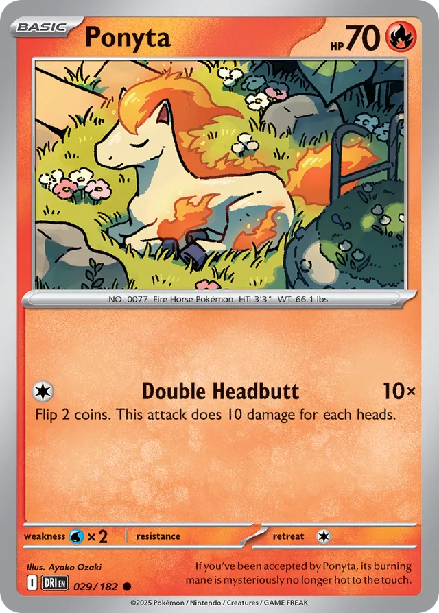 Ponyta Destined Rivals 029/182 Common