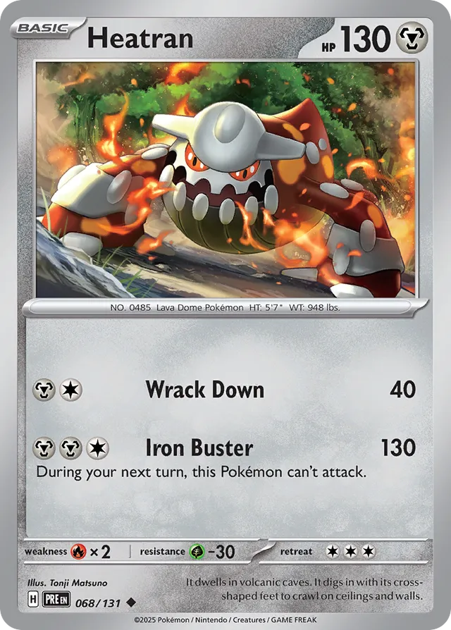 Heatran Prismatic Evolutions 068/131 Uncommon