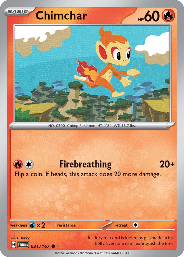 031/167 Chimchar TWM Common