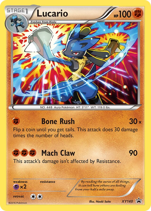 Lucario XY Black Star Promos XY140 PROMO