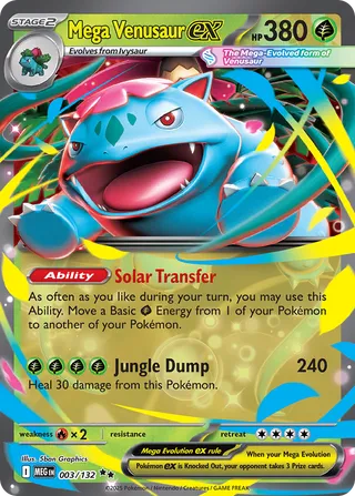 003/132 Mega Venusaurex MEG Double Rare