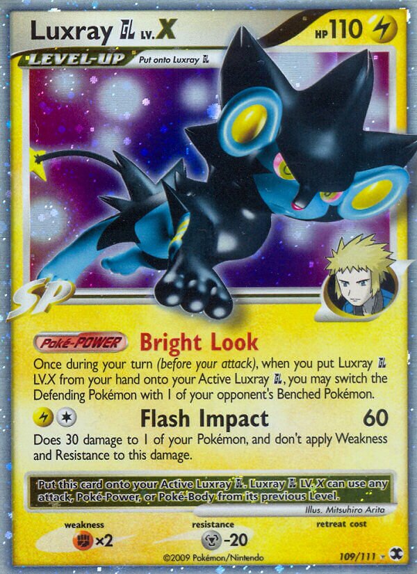 Luxray Pokémon GL LV.X Rising Rivals 109/111 Rare Holo LV.X