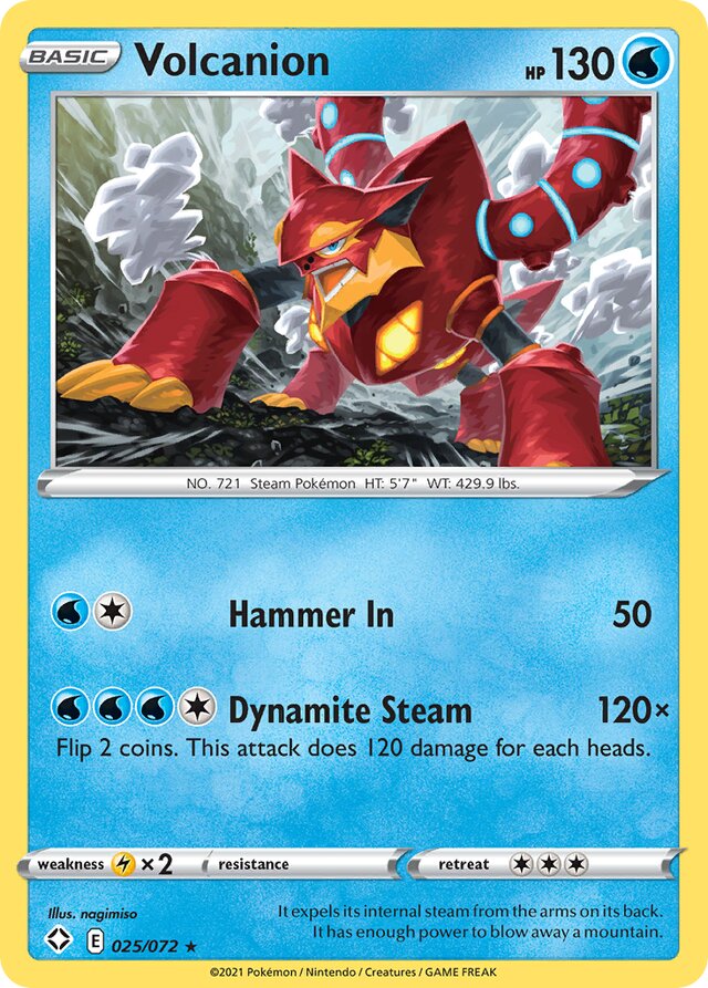 Volcanion Shining Fates 025/072 Rare
